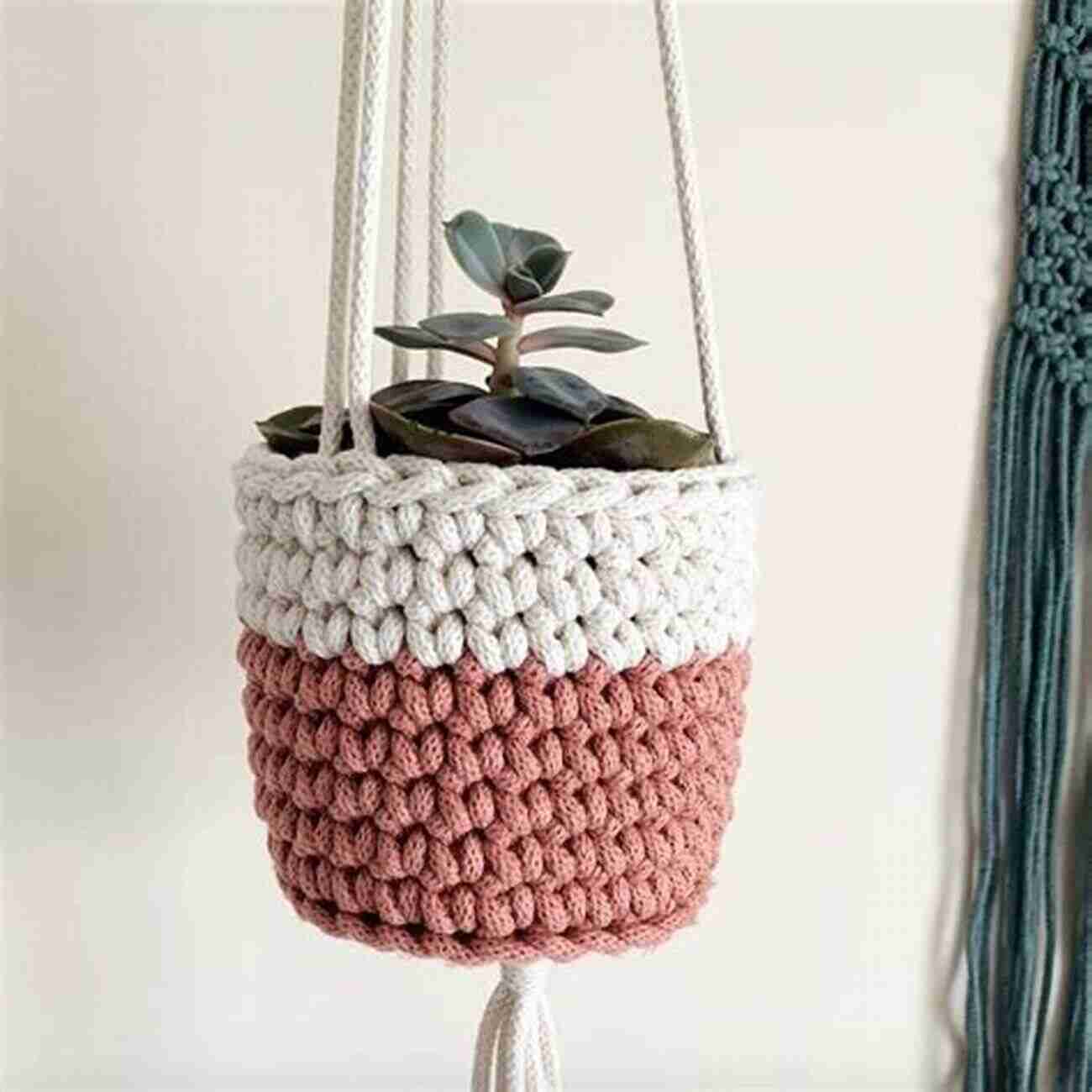 A Collection Of Crochet Plant Hangers Hanging From A Ceiling, Showcasing Beautiful Handmade Pots With Lush Green Plants Beautiful Crocheting Projects For Your Home: Crochet Patterns To Decore Your Home