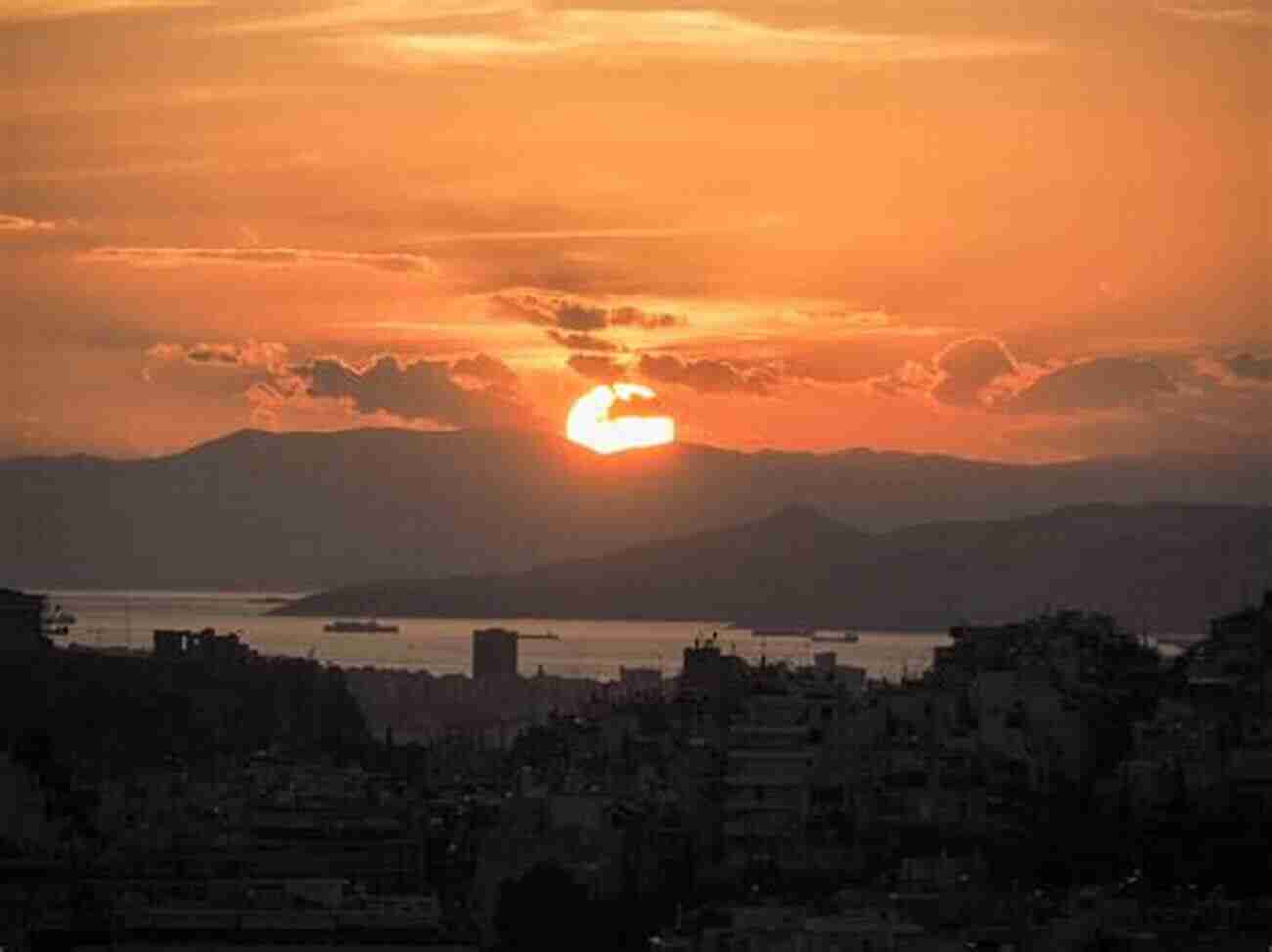 A Mesmerizing View Of The Athens Cityscape At Sunset Moon Greek Islands Athens Moon Greek Islands Athens: Timeless Villages Scenic Hikes Local Flavors (Travel Guide)