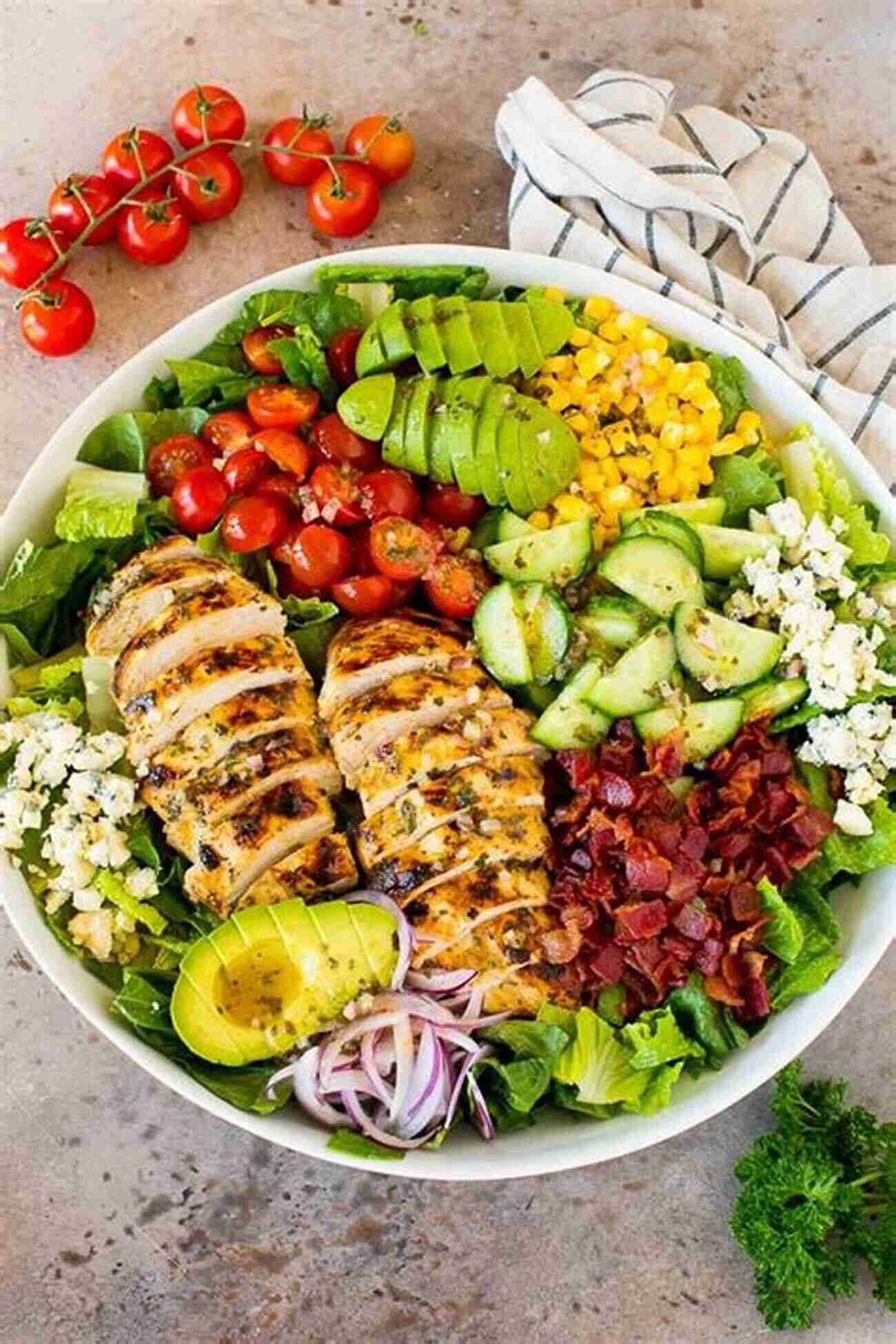 A Refreshing Grilled Chicken Salad With Mixed Greens And Colorful Vegetables Meal Prep: Quick And Easy Recipes For Rapid Weight Loss And Clean Eating