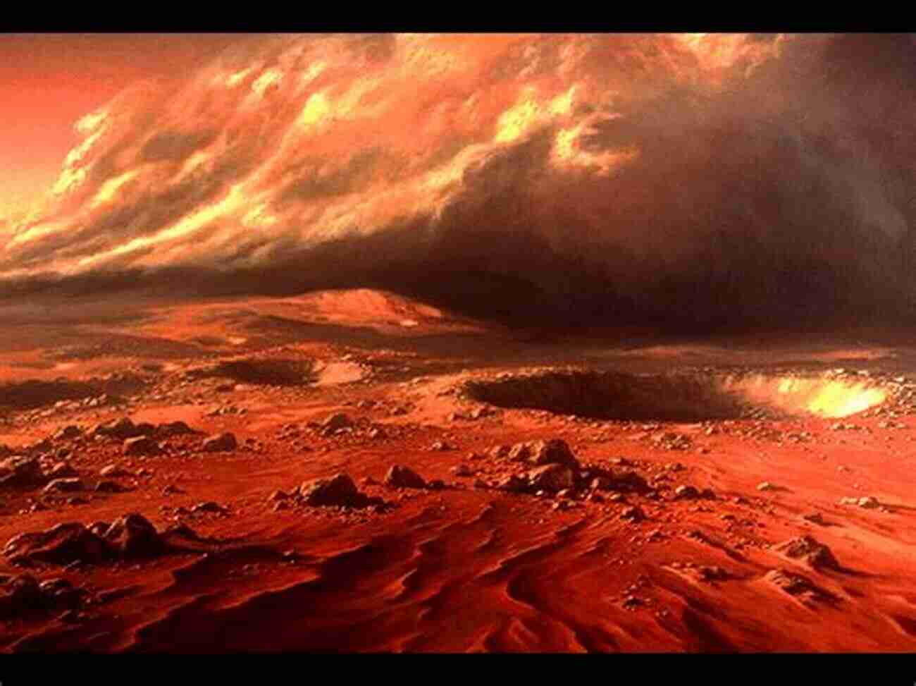 An Artist's Depiction Of A Dust Storm On Mars 100 Amazing Facts About Mars Gene Logsdon