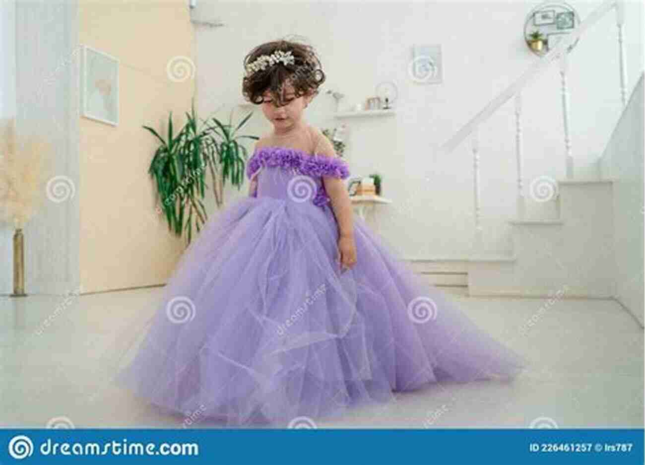 Beautiful Girl Wearing A Blue Gown, Tiara, And Holding A Glass Slipper Before Midnight: A Cinderella Story (Once Upon A Time)