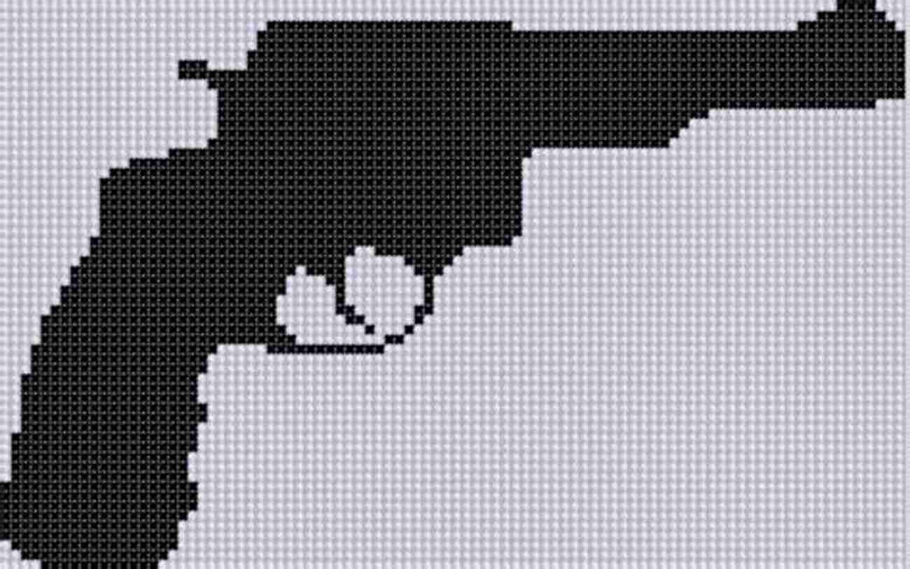 Beautifully Detailed Gun Cross Stitch Pattern From Mother Bee Designs Gun Cross Stitch Pattern Mother Bee Designs