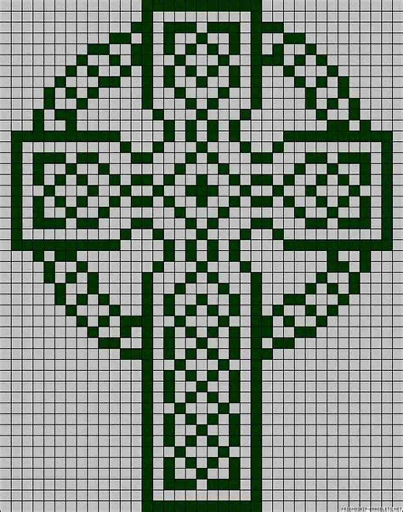 Celtic Cross Cross Stitch Pattern A Beautiful Representation Of Celtic Design Showcasing Intricate Patterns And Symbolism Celtic Cross Cross Stitch Pattern