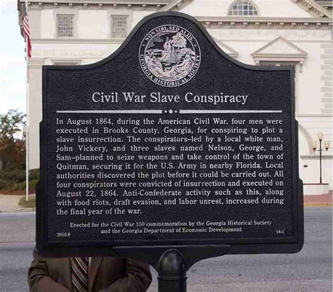 Civil War Slave Conspiracy Tumult And Silence At Second Creek: An Inquiry Into A Civil War Slave Conspiracy