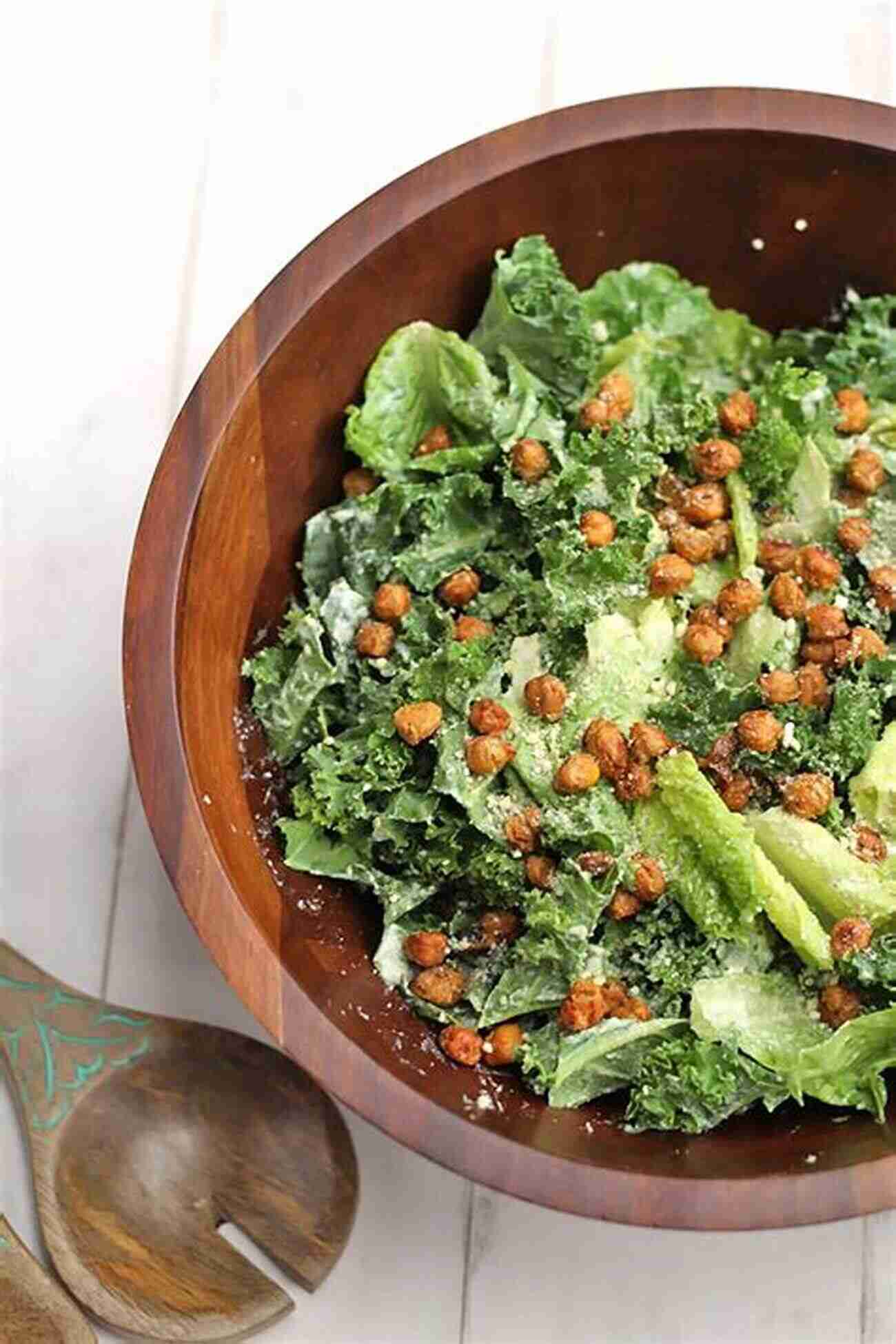 Classic Kale Caesar Salad A Creamy Caesar Salad With Fresh Kale Leaves And Crispy Croutons. Kale Salad: Easy Healthy Superfood Recipes (Kale Cookbook)