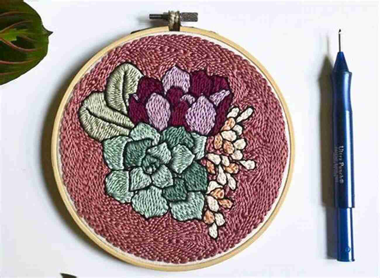 Colorful Punch Needle Embroidery Pattern Featuring Intricate Floral Design The Of Punch Needle Embroidery Patterns: Fun And Amazing Ideas To Do With Punch Needle