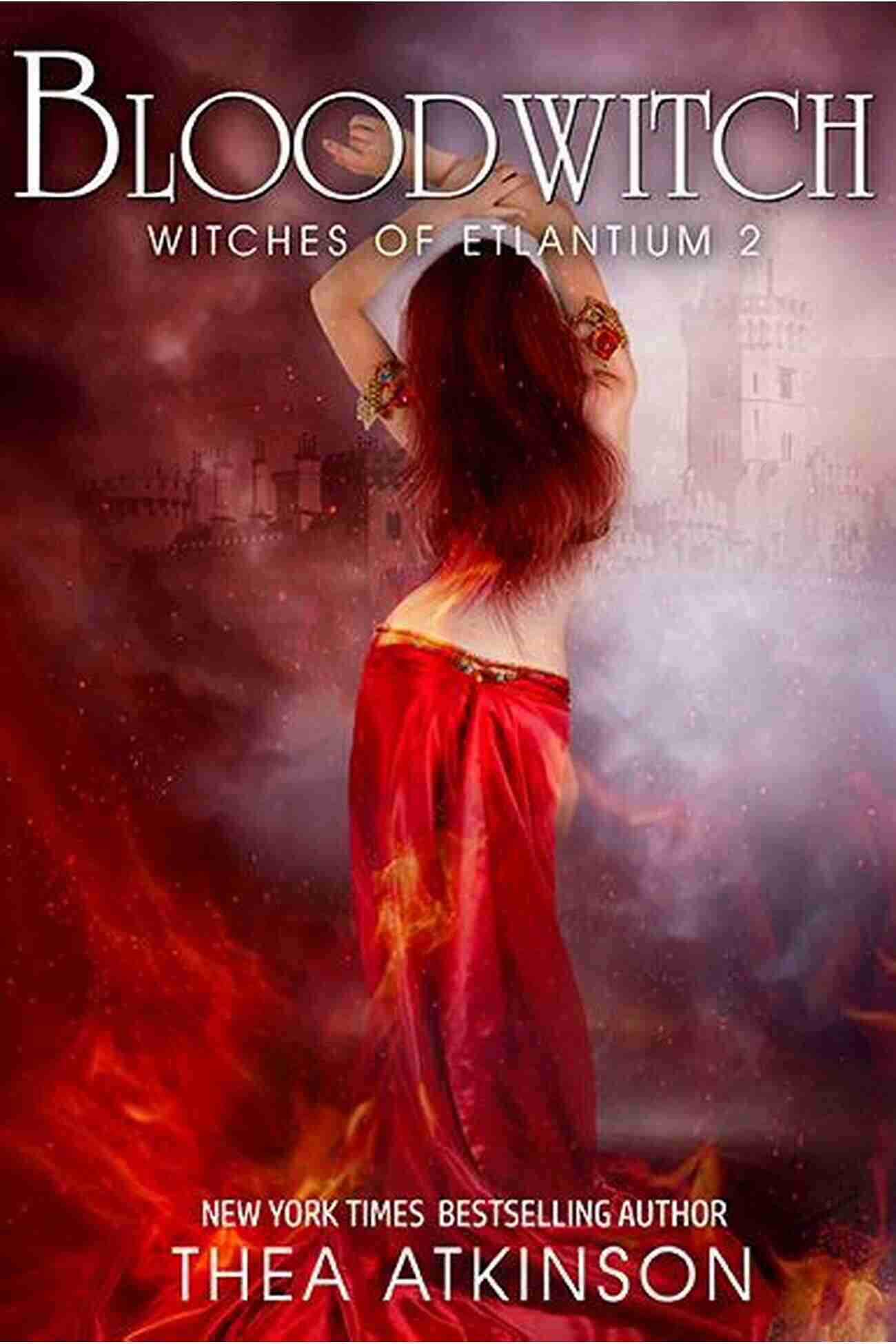 Cover Of The Witches Of Etlantium Showcasing The Magical World With Flying Witches And Ancient Castles Water Witch: Coming Of Age Historical Fantasy (Witches Of Etlantium 1)