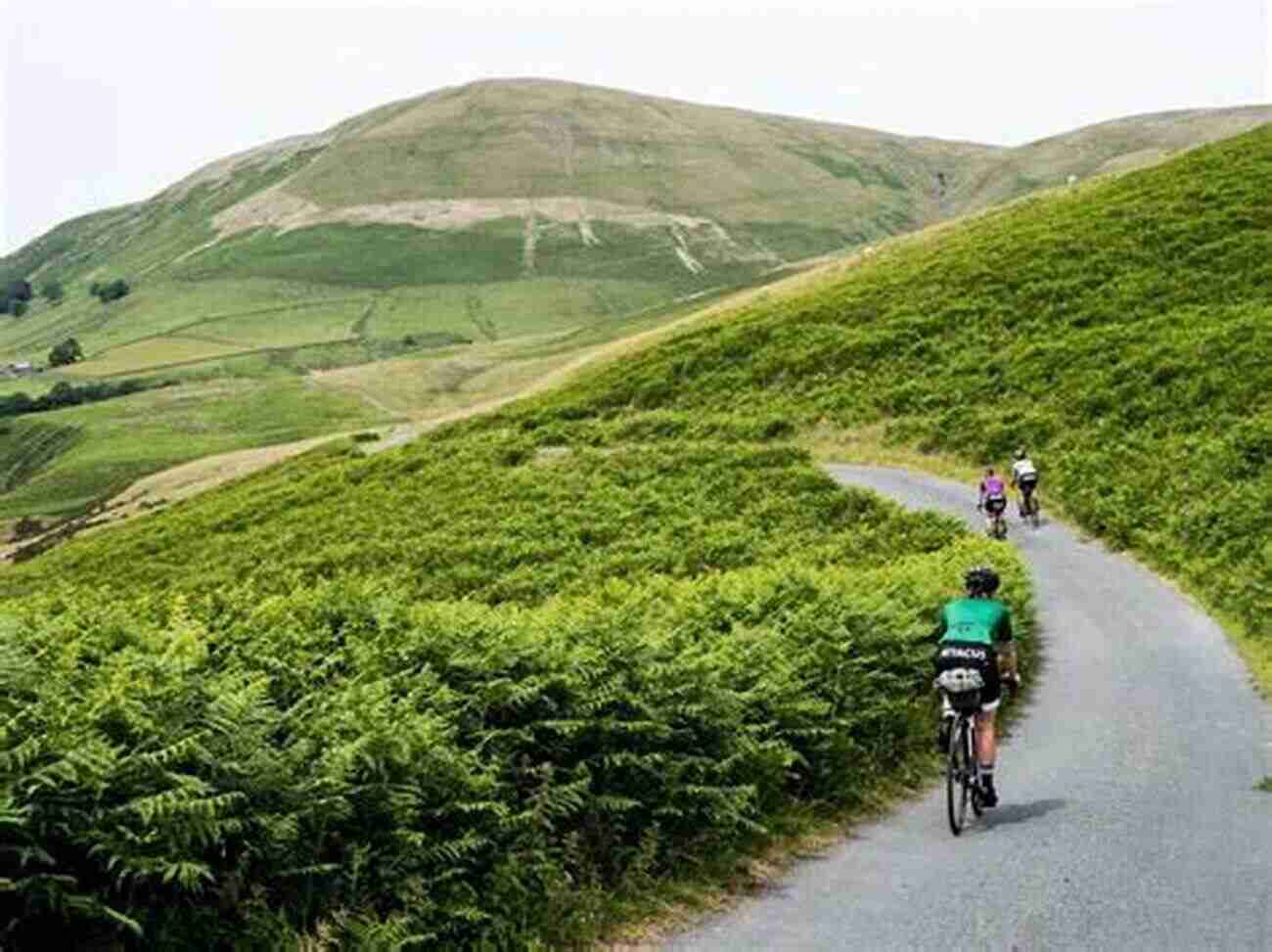 Cyclist Enjoying The Pennines Cycleway Scenic Route Lost Lanes North: 36 Glorious Bike Rides In Yorkshire Lake District Northumberland Pennines And Northern England