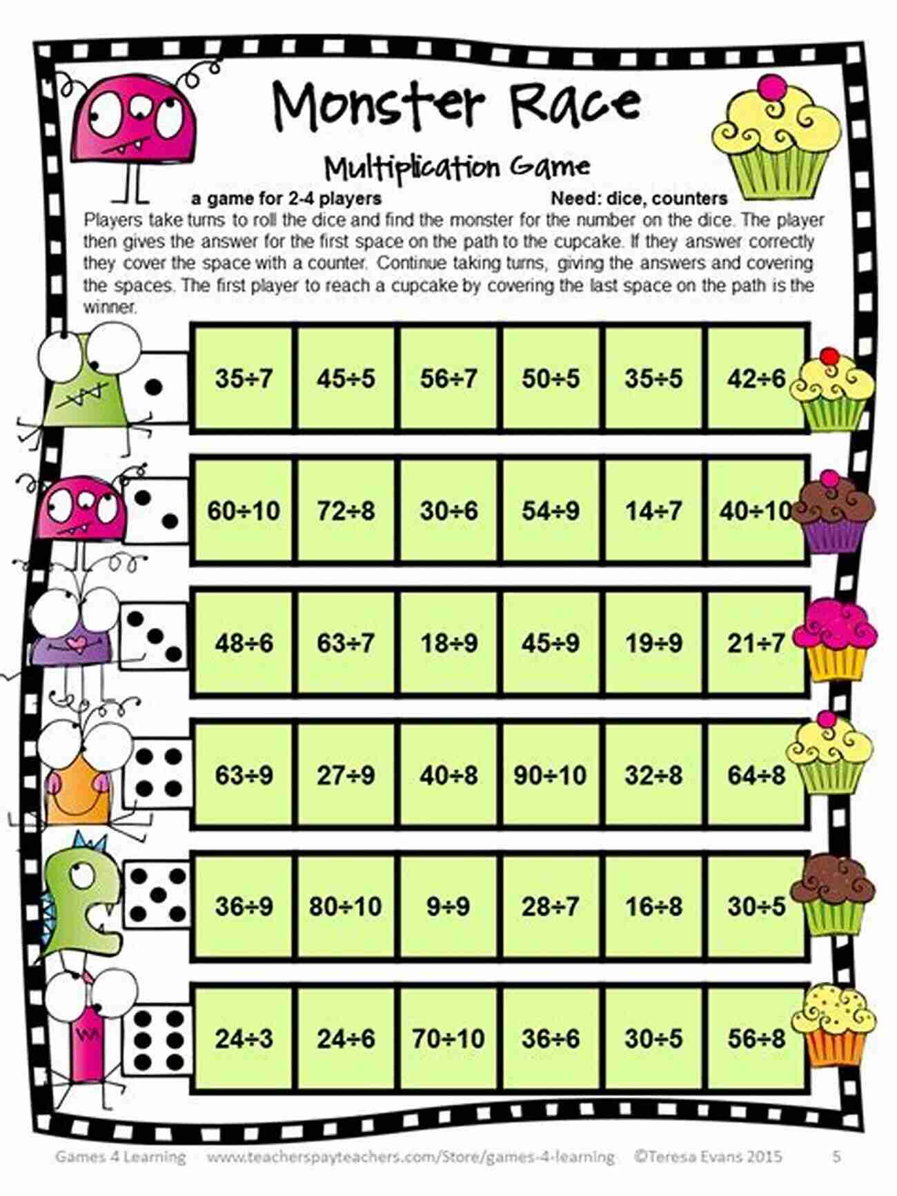 Division Treasure Hunt Math Games For Kids From Grade 1 To Grade 3 Fun Multiplication And Division Practise For Children Age 6 8 With Sports