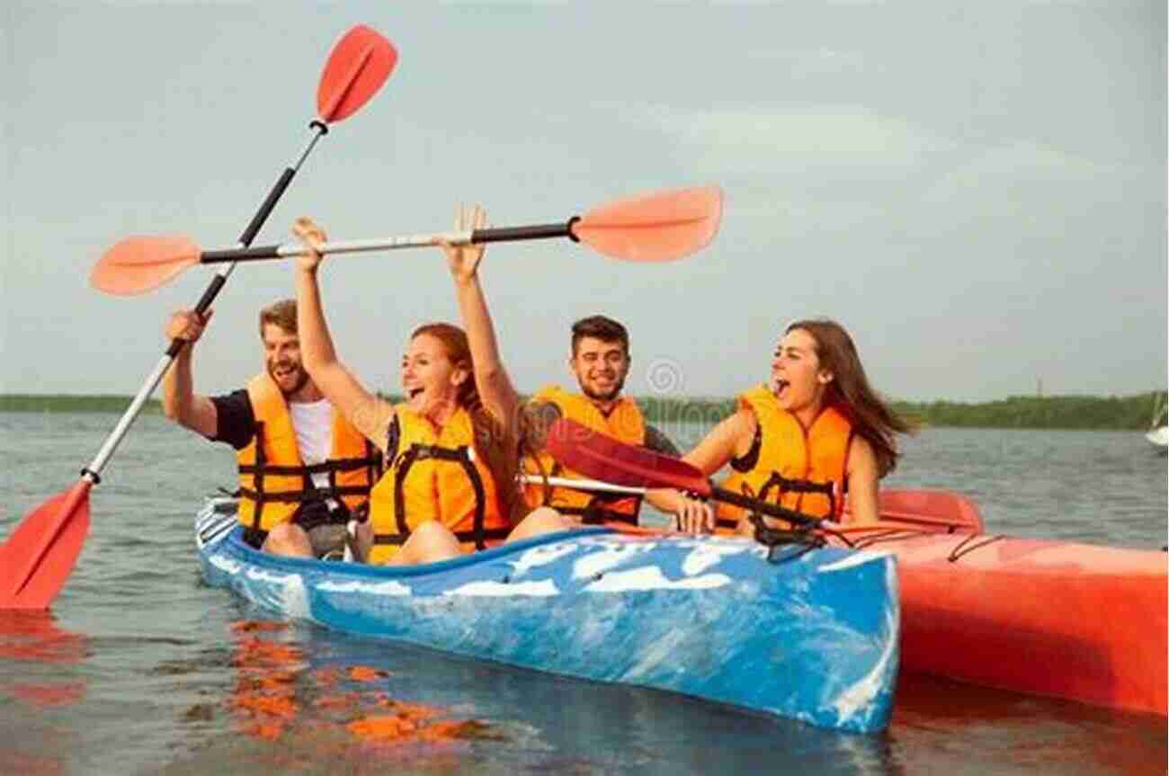 Excited Group Of Friends Kayaking In The Pristine Rivers Of Grundy County, Illinois Grundy County Illinois Fishing Floating Guide Book: Complete Fishing And Floating Information For Grundy County Illinois (Illinois Fishing Floating Guide Books)