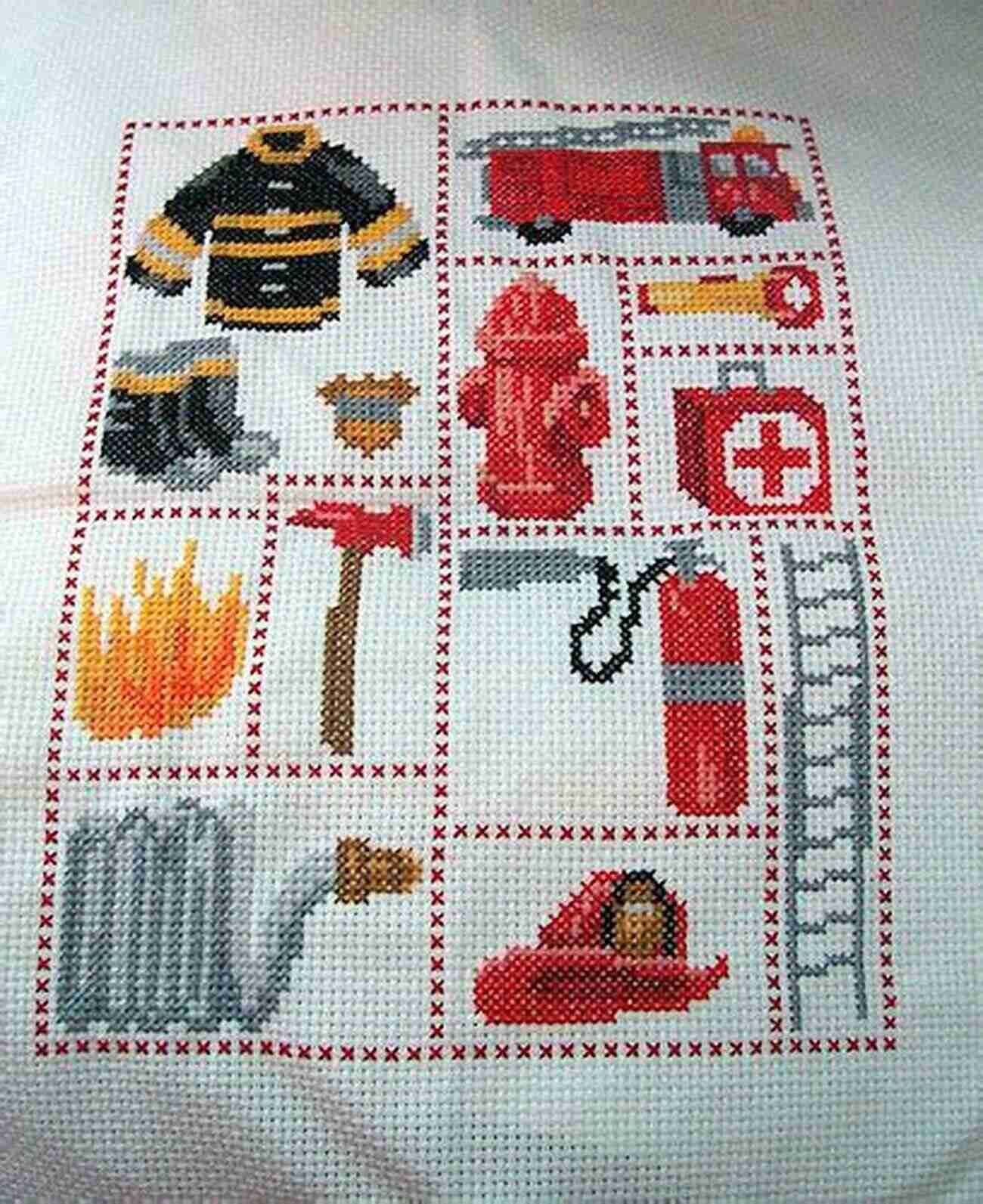 Fireman Cross Stitch Example Fireman Cross Stitch Pattern Claudia E Cornett