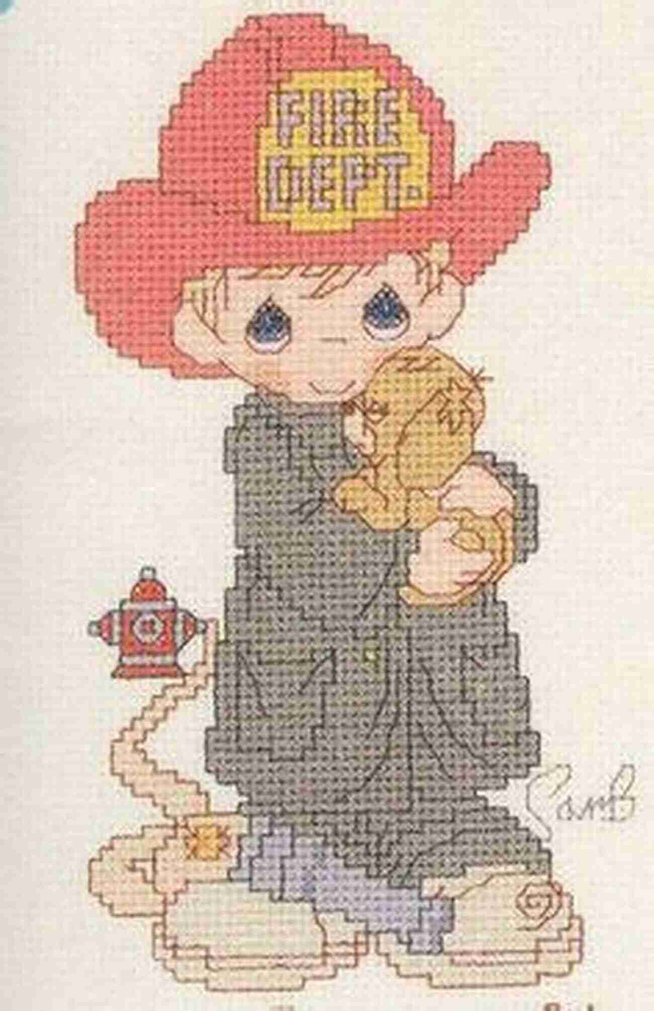 Fireman Cross Stitch Pattern Claudia Cornett Fireman Cross Stitch Pattern Claudia E Cornett