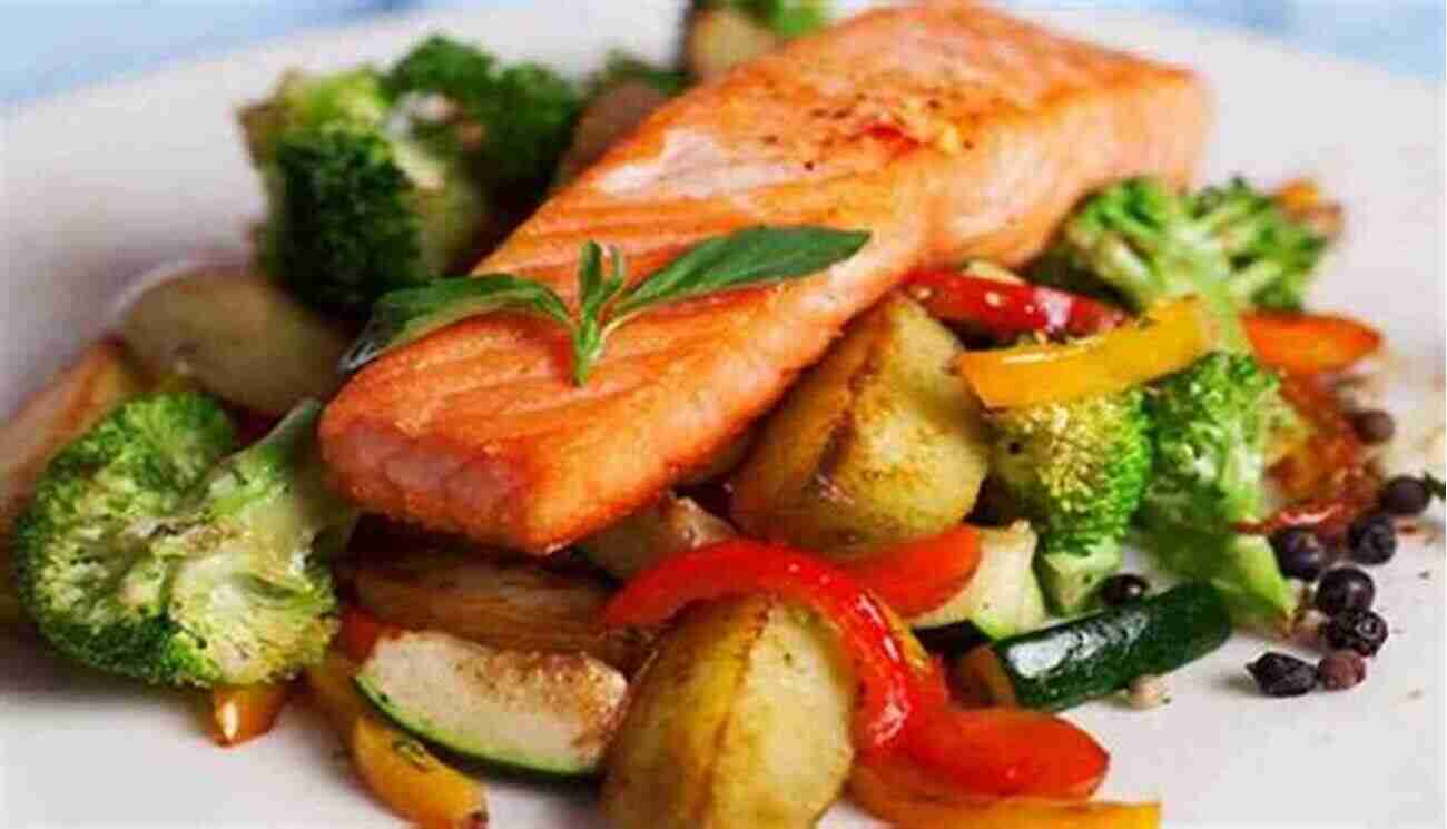 Flavorful Baked Salmon Served With Roasted Veggies Meal Prep: Quick And Easy Recipes For Rapid Weight Loss And Clean Eating