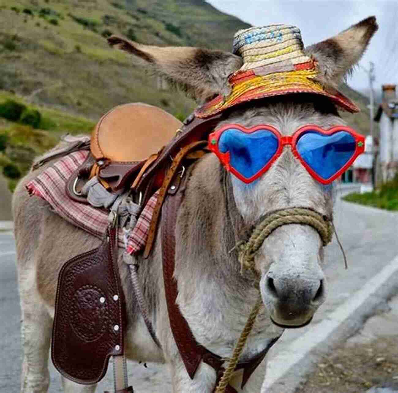 Funny Image Of A Donkey With Sunglasses ASSH*LE (Bad Words Made Funny 5)