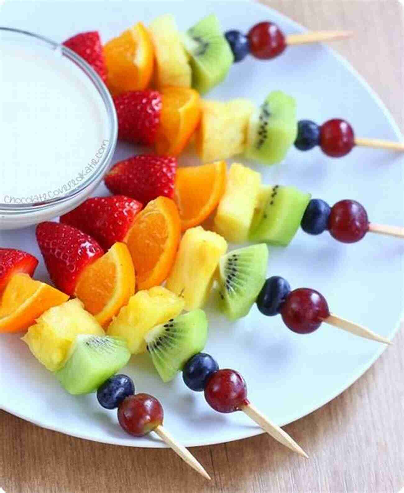 Kids Making Rainbow Fruit Kabobs Junior Chef: 101 Fun Recipes Kids Will Enjoy To Make And Eat (Essential Techniques To Inspire Young Cooks)