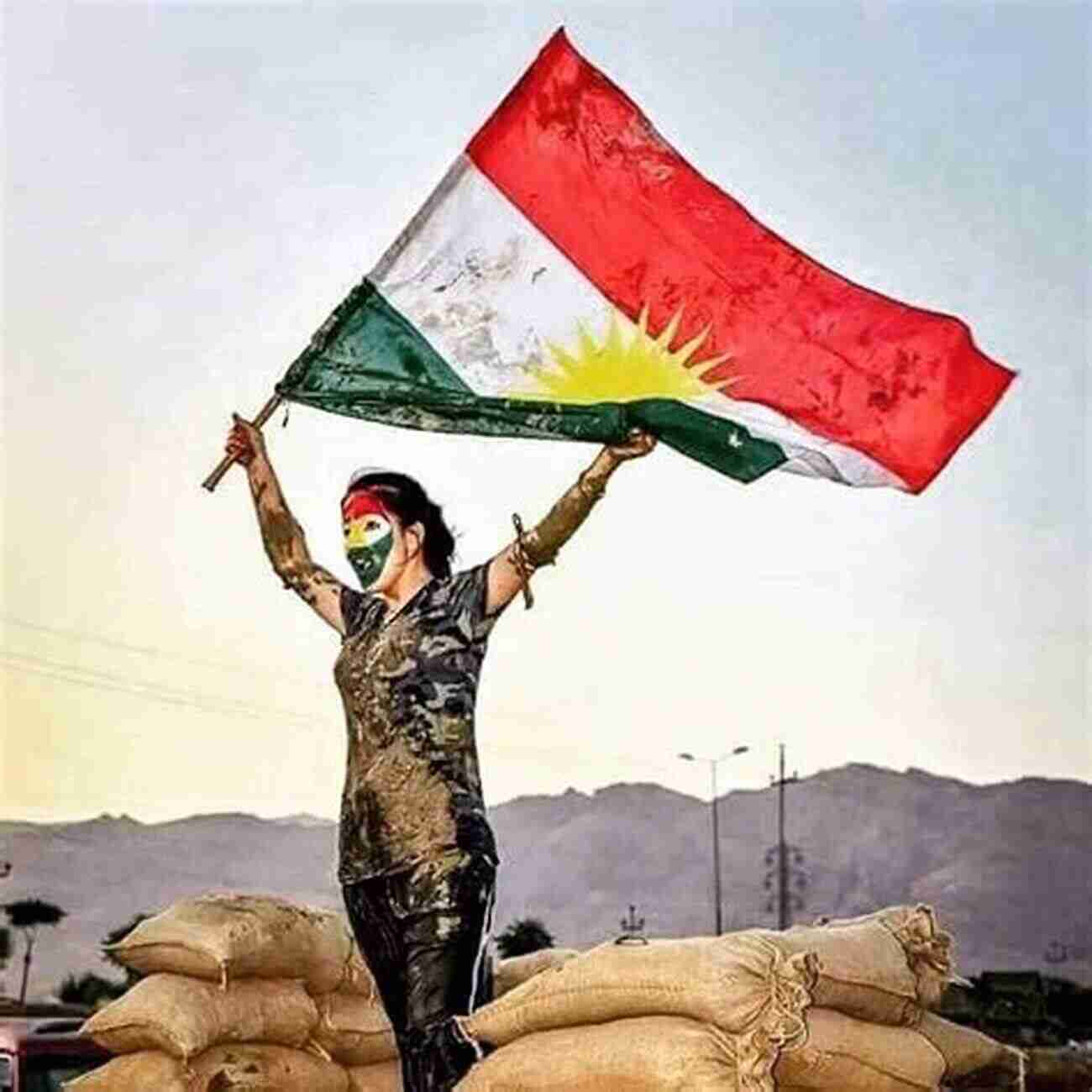 Kurdish Flag Flying High In The Sky Origins Of The Kurdish Genocide: Nation Building And Genocide As A Civilizing And De Civilizing Process (Kurdish Societies Politics And International Relations)