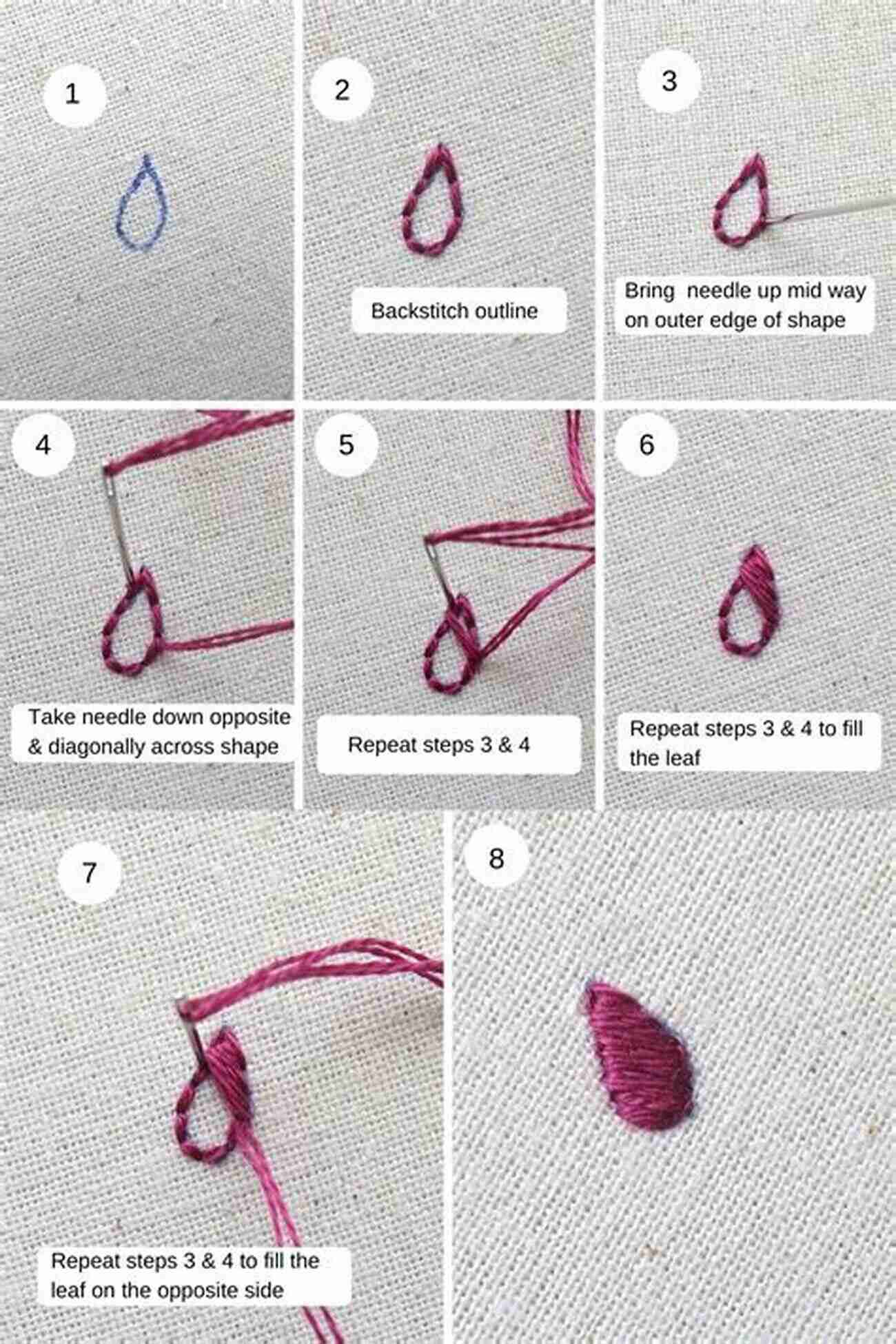 Learn How To Start Embroidery With Step By Step Instructions And Beautiful Images Embroidery Ideas Tutorials: Start Embroidery With Instructions And Image