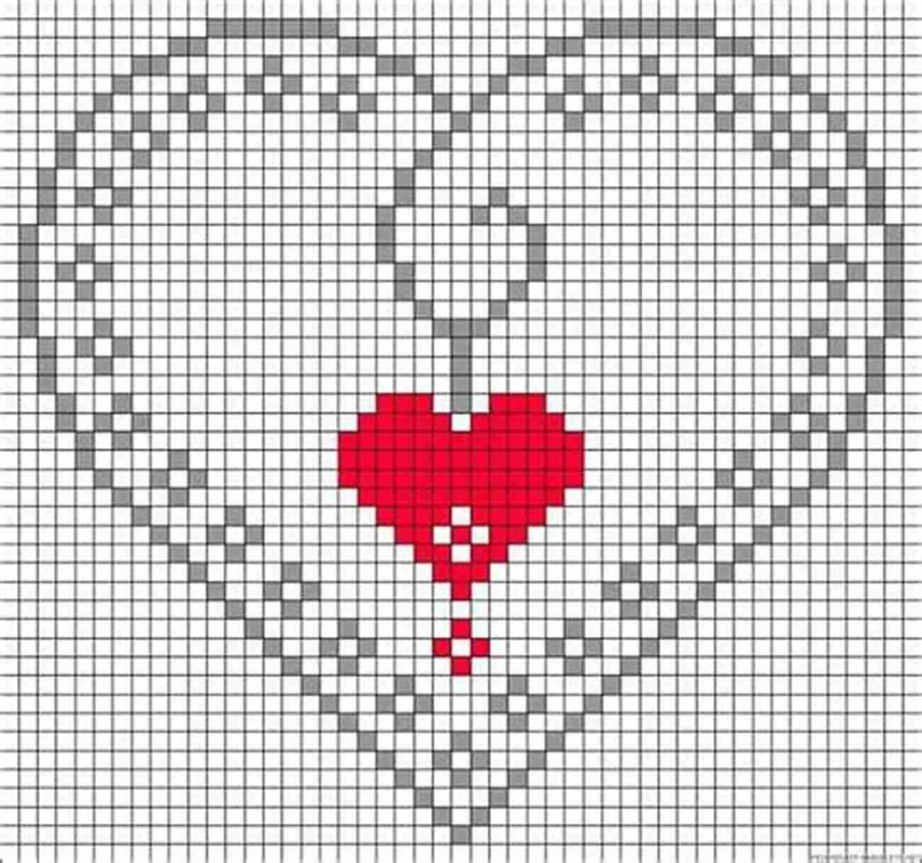 Love Heart Cross Stitch Pattern A Beautiful Heart Shaped Cross Stitch Design With Vibrant Colors Love Heart 2 Cross Stitch Pattern