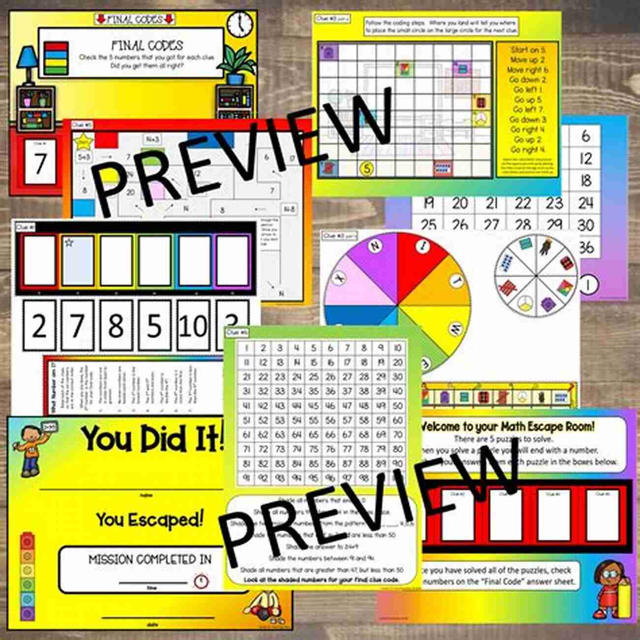 Math Escape Room Math Games For Kids From Grade 1 To Grade 3 Fun Multiplication And Division Practise For Children Age 6 8 With Sports