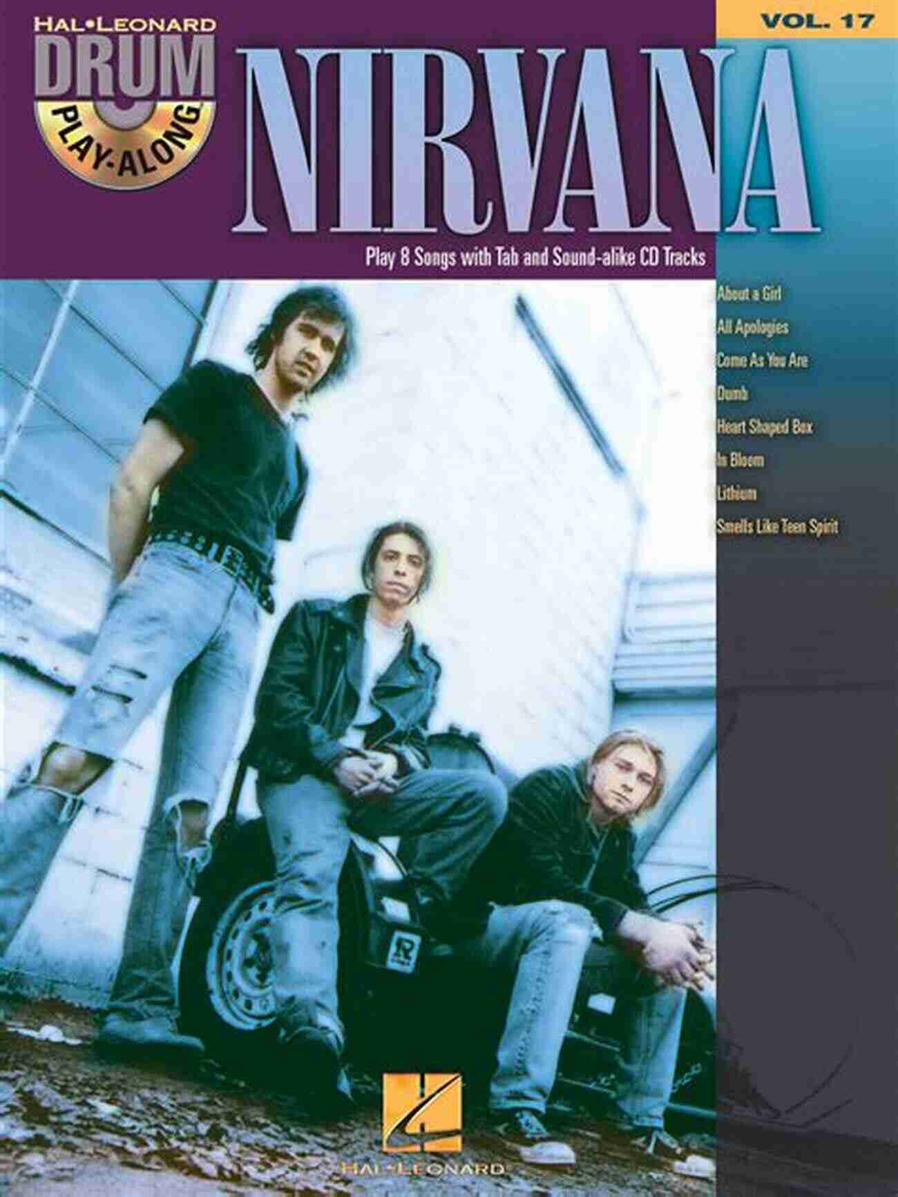 Nirvana Songbook Drum Play Along Volume 17 Cover Image Nirvana (Songbook): Drum Play Along Volume 17