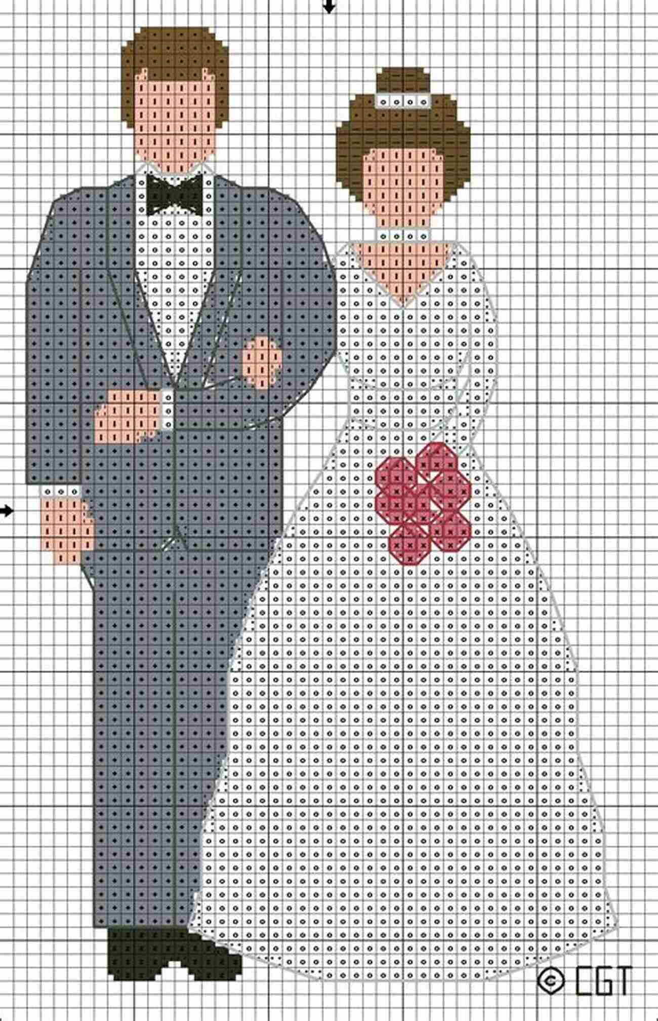 On Your Wedding Day: Bride And Groom Cross Stitch Pattern On Your Wedding Day Bride And Groom Cross Stitch Pattern