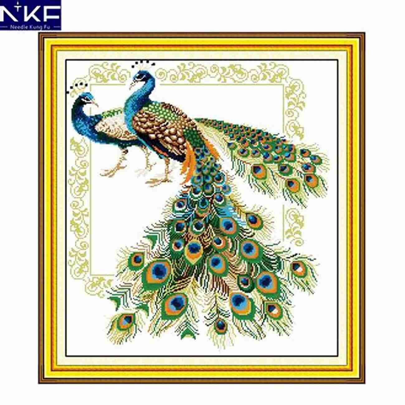 Peacock Counted Cross Stitch Pattern: Intricate Feathers Highlighting Every Detail Peacock Counted Cross Stitch Pattern: Easy To Read Large Multi Page Pattern In Full Color With Symbols And Colored And Numbered Floss List