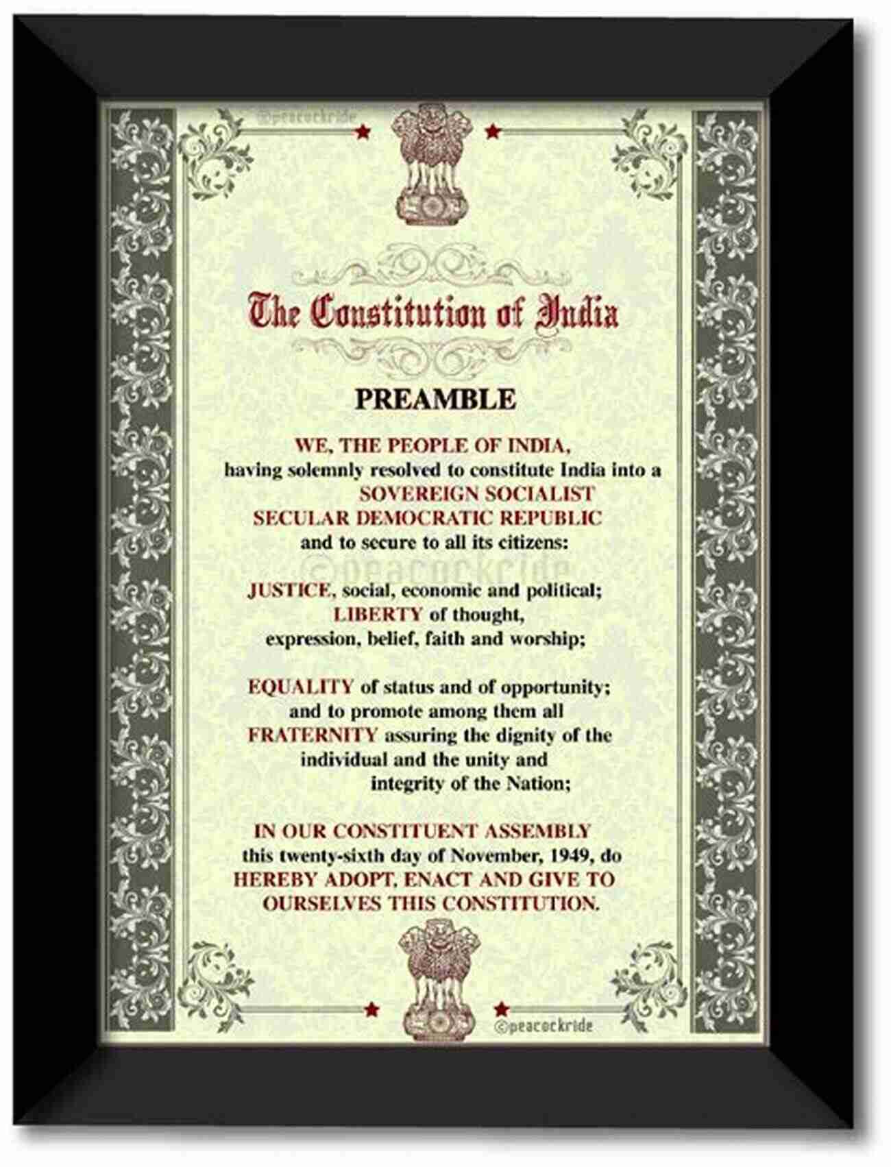 Preamble The Soul Of India's Constitution The Constitution Of India: Its Evolution And Interpretations For Civil Services Examination