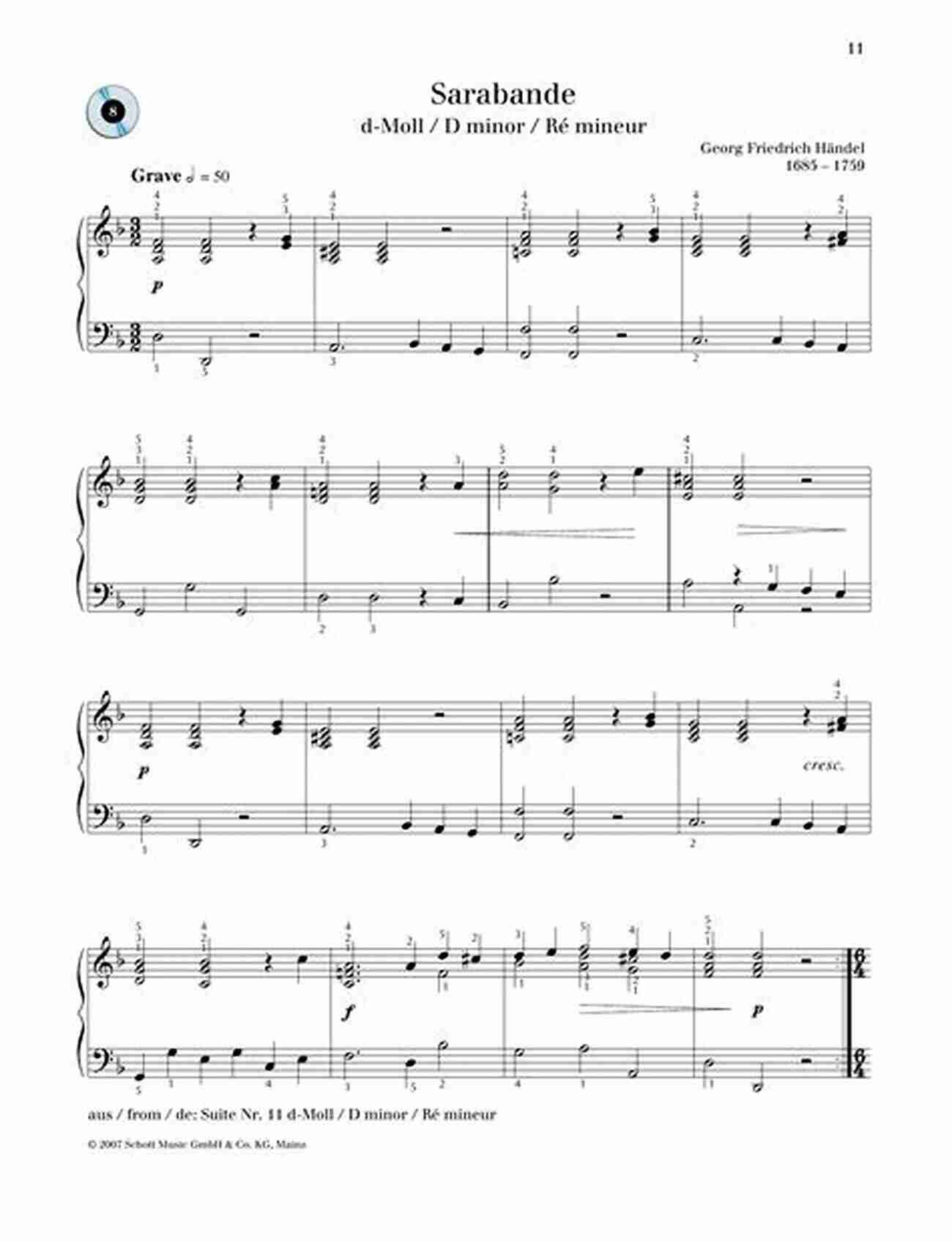 Sarabande For Piano Pages With Audio Sarabande For Piano / 6 Pages With AUDIO: Modern Composition (First 1)