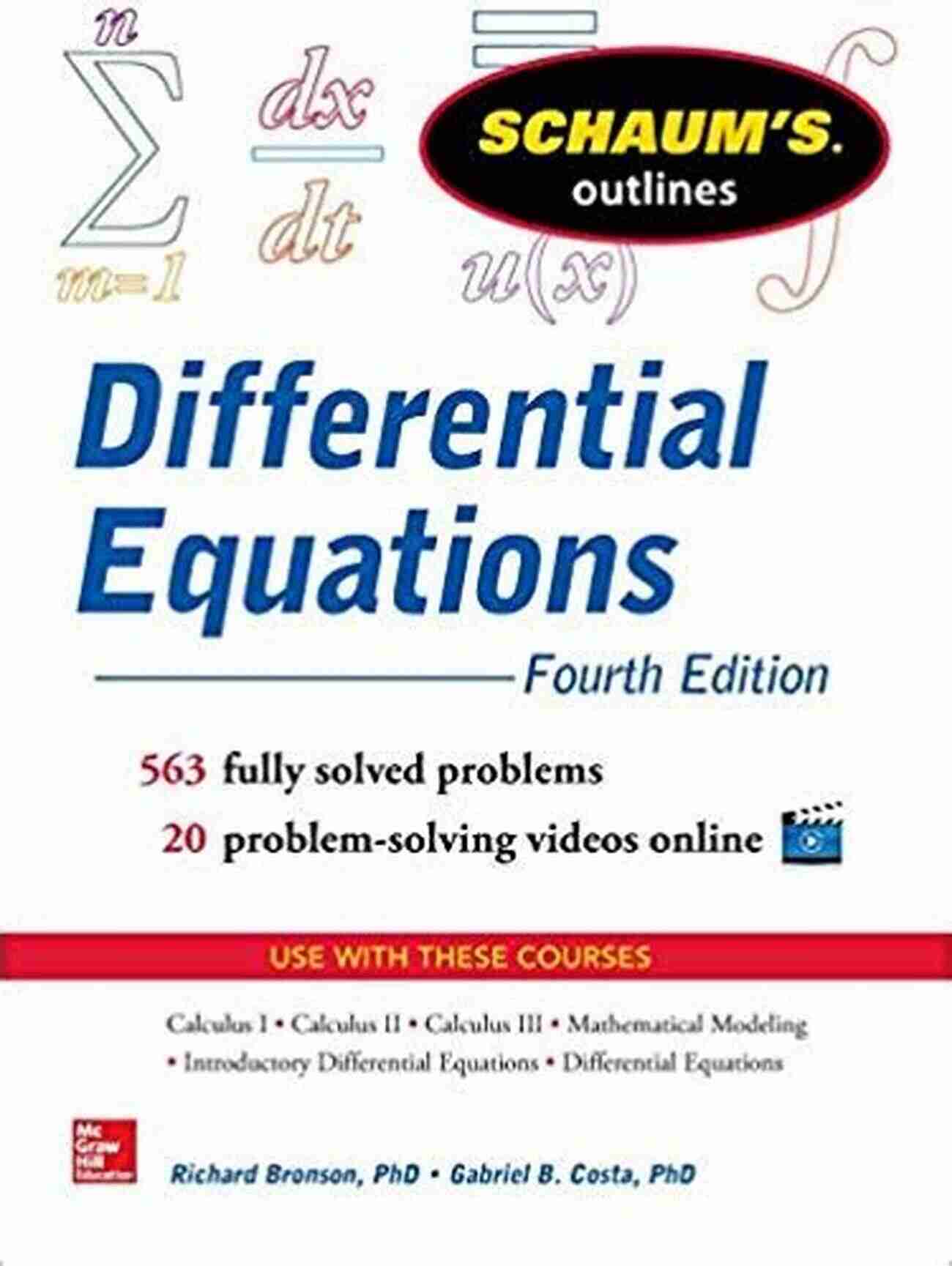 Schaum Outline Of Differential Equations 4th Edition Cover Schaum S Outline Of Differential Equations 4th Edition (Schaum S Outlines)