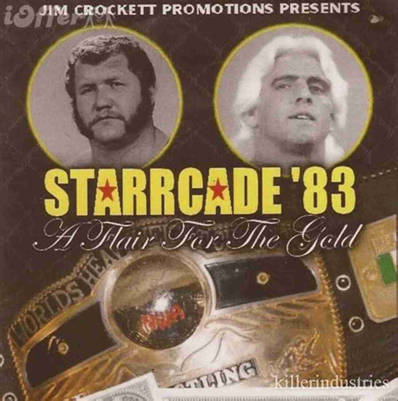 Starcade 1983 Promotional Poster Wrestling Record Book: Jim Crockett Promotions 1980 1988