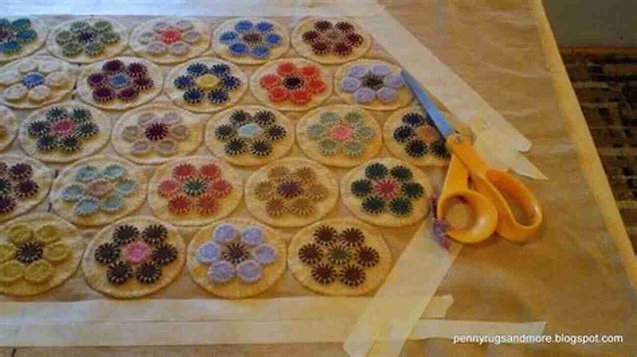 Step By Step Penny Rug Tutorial With Detailed Images Beautiful Rag Rug Tutorials: Stunning Rag Rugs Projects To Decorate Your Home