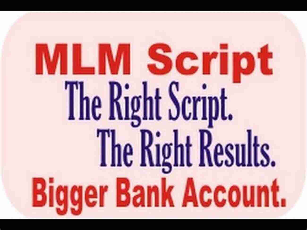 Success In MLM MLM SCRIPTS: Recruiting And Handling Objections