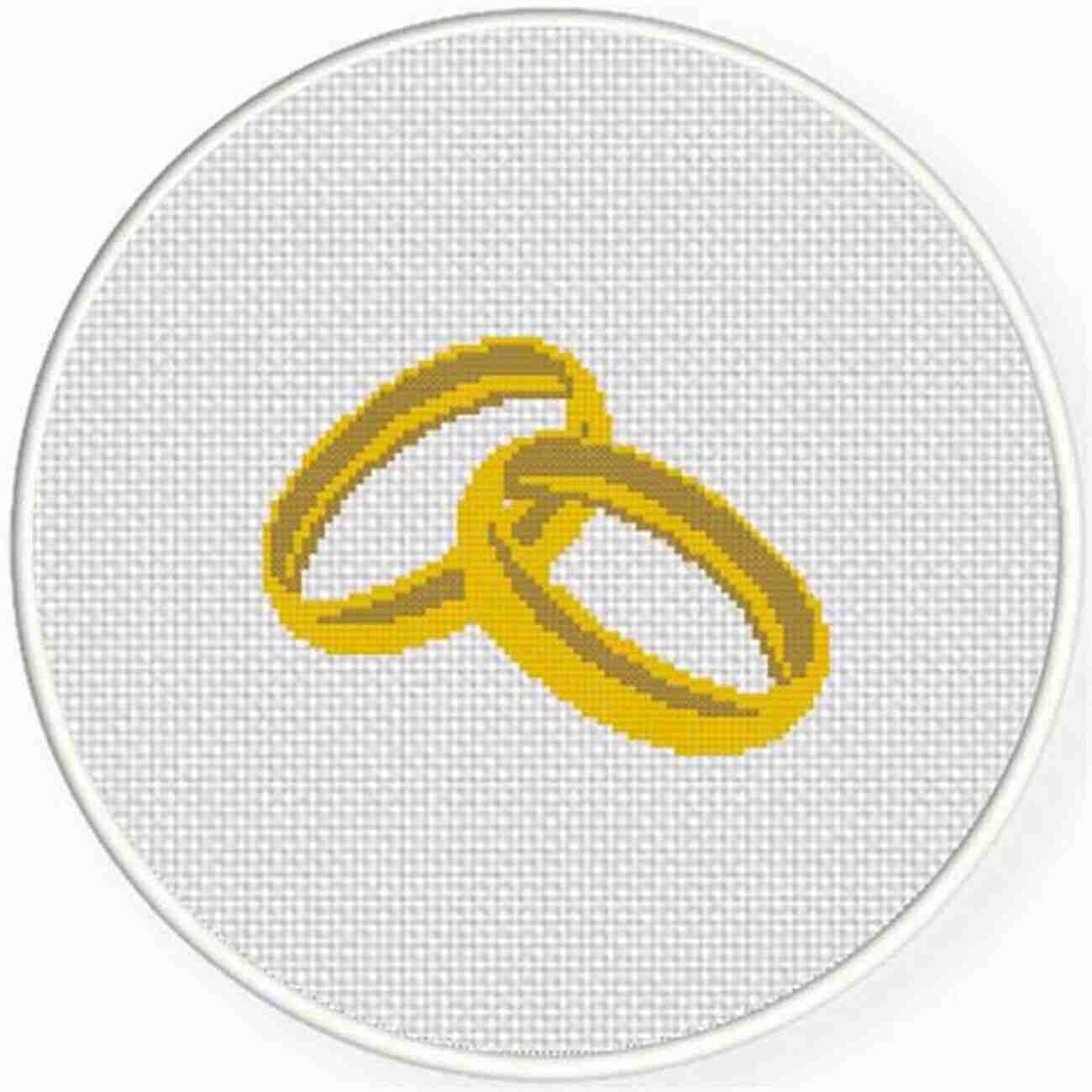 Wedding Rings Heart Cross Stitch Pattern