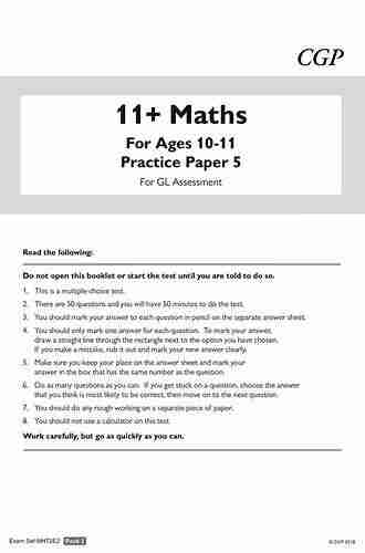 11+ GL Maths Practice Papers: Ages 10 11 Pack 2 (with Parents Guide): For The 2022 Tests (CGP 11+ GL)