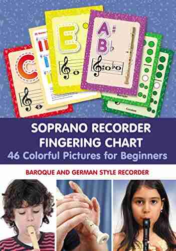 Soprano Recorder Fingering Chart 46 Colorful Pictures for Beginners: Baroque and German Style Recorder (Fingering Charts for Brass Woodwind Instruments 1)