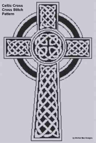 Celtic Cross Cross Stitch Pattern