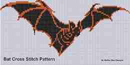 Bat Cross Stitch Pattern Mother Bee Designs