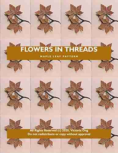 Flowers In Threads: Maple Leaf Pattern For Fall