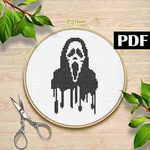 Skeleton cross stitch pattern PDF