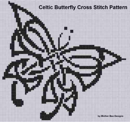 Celtic Butterfly Cross Stitch Pattern