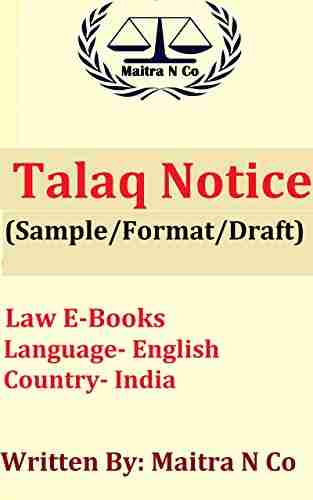 Draft Of Talaq Notice: Sample/Format/Draft