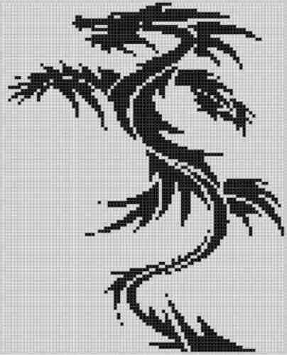 Dragon 4 Cross Stitch Pattern Mother Bee Designs